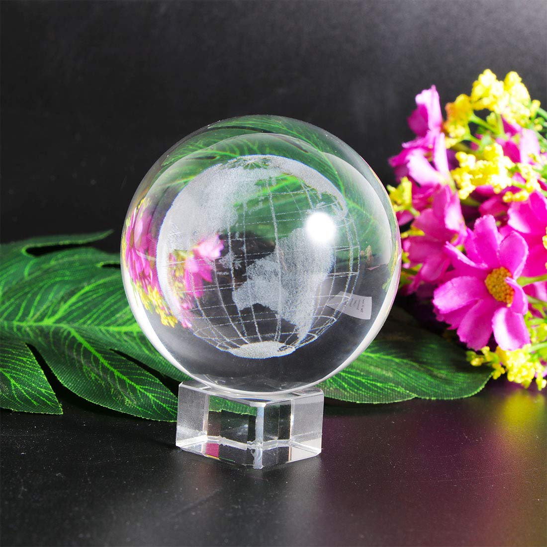 Amazon.co.jp: Waltz&F直径60mm 地球デザイン 水晶玉 クリスタル